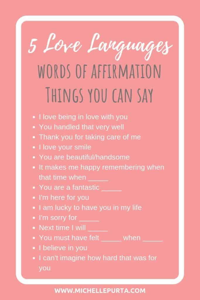 How to Use Words Affirmation to Express Love to Your Partner.